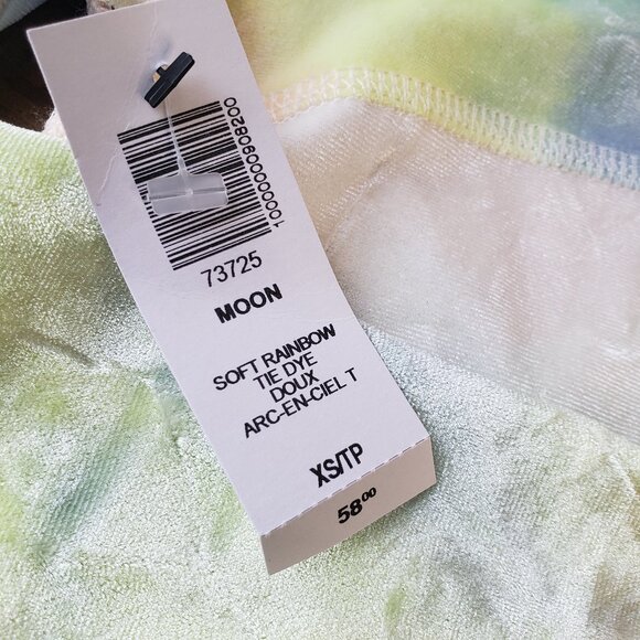 Crushed Velvet Pastel tiedye crop turtleneck long sleeve Monster High Lagoona - Picture 8 of 8